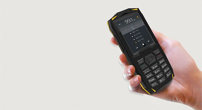 Tlačítkový mobilní telefon iGET BLACKVIEW GBV1000 Dual SIM, černá/žlutá
