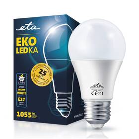 Žárovka LED ETA EKO LEDka klasik 11W, E27, teplá bílá (ETAA60W11WW01)
