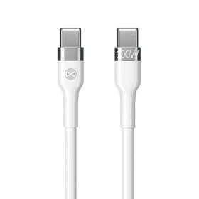 Kabel Forever Flexible USB-C/USB-C, 100W, 2m (GSM115430) bílý
