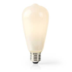 Chytrá žárovka Nedis SmartLife ST64, Wi-Fi, E27, 500 lm, 5 W, Teplá Bílá (WIFILF11WTST64)
