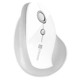 Myš Connect IT vertikální, ergonomická (CMO-2700-WH) bílá