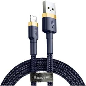 Kabel Baseus Cafule USB/Lightning, 2,4A, 1m (CALKLF-BV3) modrý/zlatý
