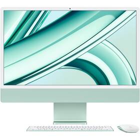 Počítač All In One Apple iMac 24" M3 8-CPU 8-GPU, 256GB - Green CZ (MQRA3CZ/A)