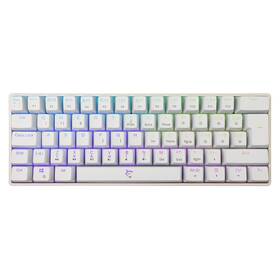 Klávesnice White Shark SHINOBI 2, CZ/SK layout, Red switch bílá barva
