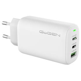 Nabíječka do sítě GoGEN ACHPD 365, 2x USB-C PD, 1x USB-A, 65W (ACHPD365W) bílá