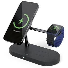Bezdrátová nabíječka Spello by Epico 3in1 Magnetic Wireless Charging Stand černá barva
