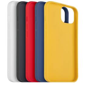 Set krytů na mobil FIXED Story na Apple iPhone 13 (FIXST-723-5SET1) černý/bílý/červený/modrý/žlutý