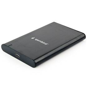 Box na HDD Gembird pro 2,5” disky, USB 3.1, Type-C, broušený hliník (HDP05243L)