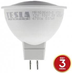 Žárovka LED Tesla bodová, 6W, GU5.3, neutrální bílá (MR160640-5)