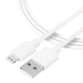 Kabel Tactical Smooth Thread USB-A/Lightning, 0,3 m bílý