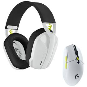 Headset Logitech Wireless Gaming Combo G435 + G305 (981-001162) bílý