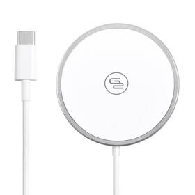 Bezdrátová nabíječka GoGEN s MagSafe funkcí bílá barva
