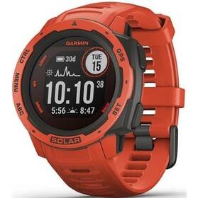 GPS hodinky Garmin Instinct Solar Optic (010-02293-20) červená