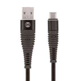Kabel Forever USB/USB-C, 1m černý
