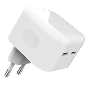 Nabíječka do sítě WG 2x USB-C 35W (11152) bílá