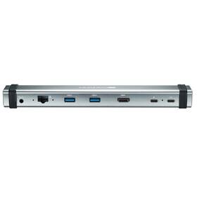 Dokovací stanice Canyon USB-C, HDMI, USB 3.0, RJ45, 3,5mm Jack (CNS-TDS06DG) šedá