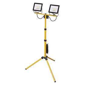 Reflektor EMOS Hobby Slim, 2x 30W, trojnožka (ZS2231.2) černý/žlutý