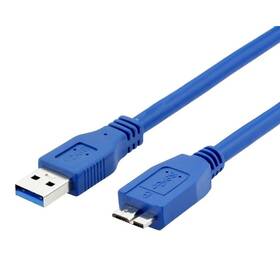 Kabel WG USB 3.0/USB Micro-B, 1,5m (9690) modrý