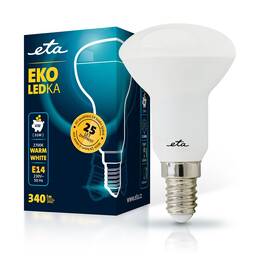 Žárovka LED ETA EKO LEDka reflektor 4W, E14, teplá bílá (ETAR50W4WW01) - rozbaleno - 24 měsíců záruka