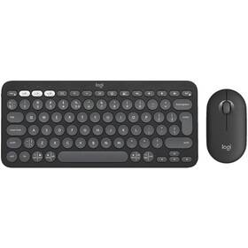 Klávesnice s myší Logitech Pebble 2 Combo, US INT'L grafitová barva
