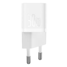 Nabíječka do sítě Baseus GaN5 Mini, 30W, EU bílá barva
