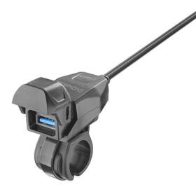 Nabíječka Interphone USB, na řídítka motocyklu černá barva
