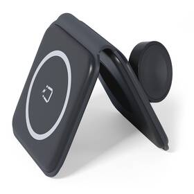 Bezdrátová nabíječka Spello by Epico 2v1 Portable Wireless, skládací (9915101300223) černá