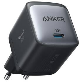 Nabíječka do sítě Anker PowerPort Nano II GaN 65W 1x USB-C, 65W (A2663G11) černá - rozbaleno - 24 měsíců záruka