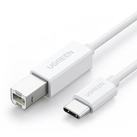 Kabel UGREEN USB-C/USB 2.0 B, 1m (40560) bílý
