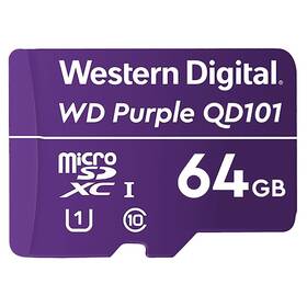 Paměťová karta Western Digital Purple microSDXC 64GB UHS-I U1 (WDD064G1P0C)