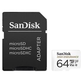 Paměťová karta SanDisk microSDXC High Endurance Video 64 GB + adaptér (SDSQQNR-064G-GN6IA)