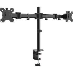 Držák STELL SOS 1020, dual, na monitor, pro úhlopříčky 13" až 27", nosnost 8 kg (35050139) černý