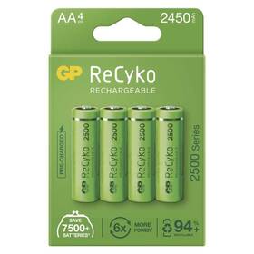 Baterie nabíjecí GP ReCyko, HR06, AA, 2450mAh, NiMH, krabička 4ks (B21254)