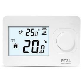 Termostat Elektrobock PT24, pokojový bílá barva
