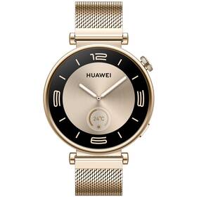 Chytré hodinky Huawei Watch GT 4 41 mm - Gold + Gold Milanese Strap (55020BJA)