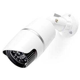 Maketa zabezpečovací kamery Nedis s infračervenou LED, bullet, IP44, venkovní (DUMCB20WT)