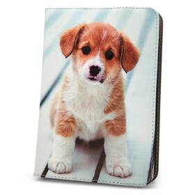 Pouzdro na tablet flipové GreenGo Cute Puppy na tablet 9-10" (GSM094416)