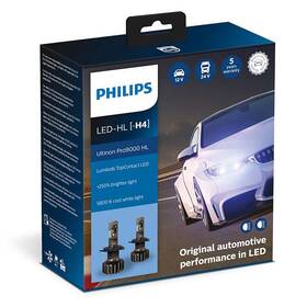 Autožárovka Philips LED H4 Ultinon Pro9000 HL 2 ks (11342U90CWX2) - rozbaleno - 24 měsíců záruka