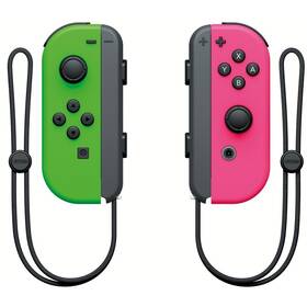 Ovladač Nintendo SWITCH Joy-Con Pair Neon Green/Neon Pink (NSP075) - rozbaleno - 24 měsíců záruka