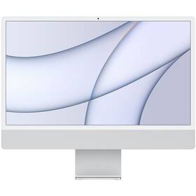 Počítač All In One Apple iMac 24" M1 8x GPU, 8GB, 256GB, CZ - Silver (MGPC3CZ/A)