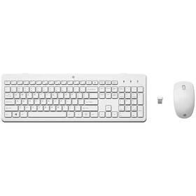 Klávesnice s myší HP 230, CZ/SK bílá barva
