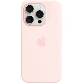 Apple Silicone Case s MagSafe pro iPhone 15 Pro - světle růžový