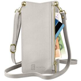 Pouzdro na mobil CellularLine Mini Bag na krk (MINIBAGW) bílé