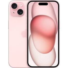 Mobilní telefon Apple iPhone 15 128GB Pink (MTP13SX/A) - zánovní - 24 měsíců záruka