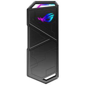 Externí rámeček Asus ROG STRIX ARION SSD NVME AURA case, USB-C 3.2, M.2 NVMe SSD kovový box, délka 30-80 mm, AURA RGB (90DD02H0-M09000) černá