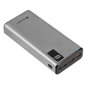 Powerbank GoGEN PB200008 20000 mAh (PB200008S) stříbrná - zánovní - 12 měsíců záruka