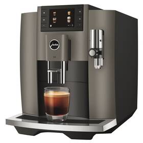 Automatický kávovar Jura E8 Dark Inox šedá barva
