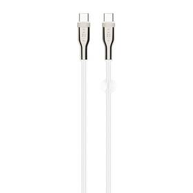 Kabel FIXED USB-C/USB-C s podporou PD, 100W, 1,2m bílá barva

