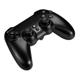 Gamepad Canyon s touchpadem pro PS4, bezdrátový (CND-GPW5) černý - rozbaleno - 24 měsíců záruka