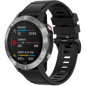 Řemínek FIXED Silicone Strap na Garmin QuickFit 22 mm (FIXSST-QF22MM-BK) černý